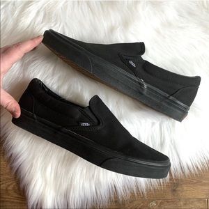 -black slip on vans